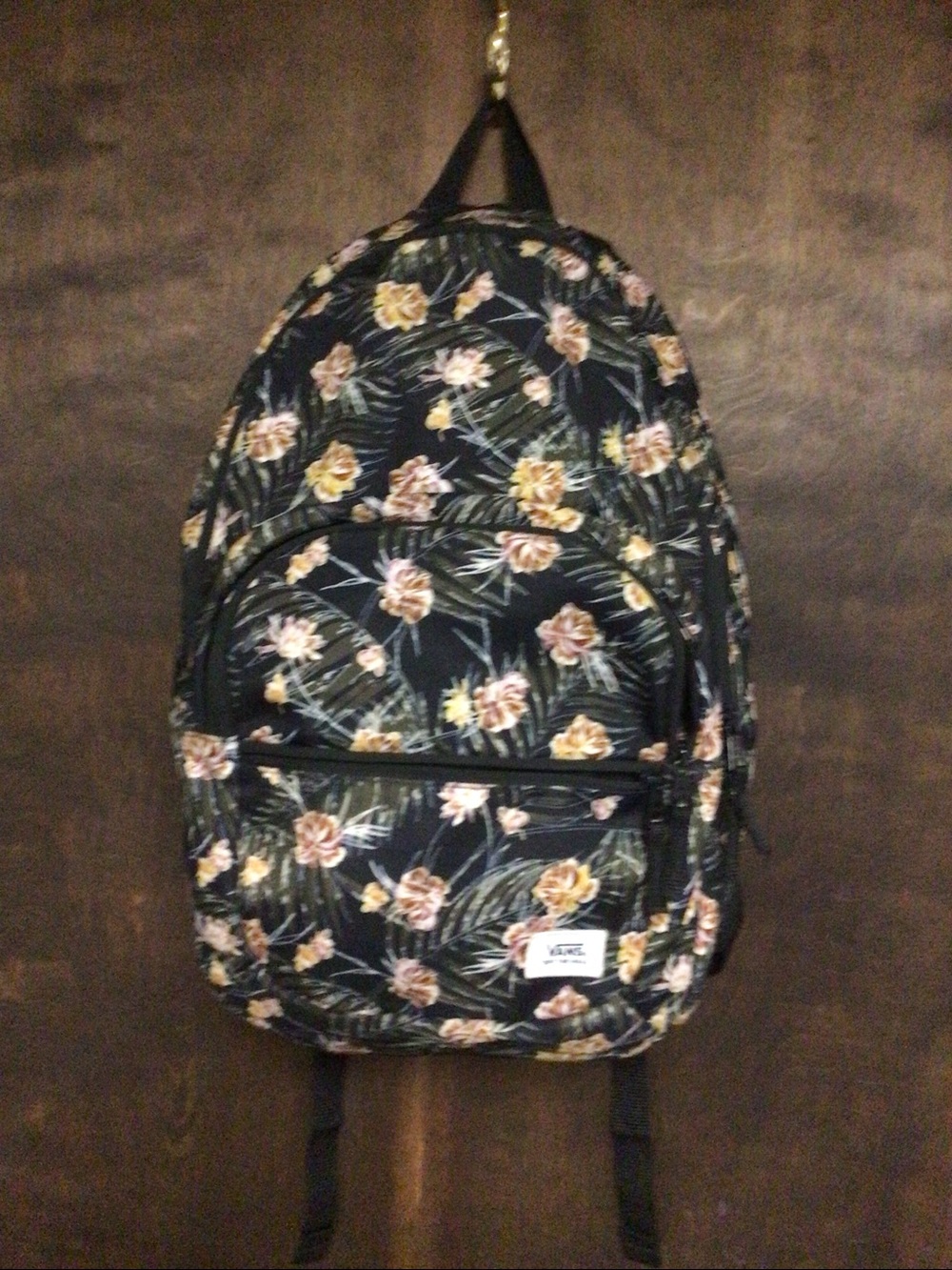 Vans Backpack with flower design. Back to school special. Barely used condition.